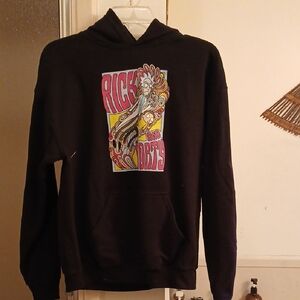 "RICK‎ And MORTY",Ripple Junction Black Hoodie with Colorful Graphic. SZ.M